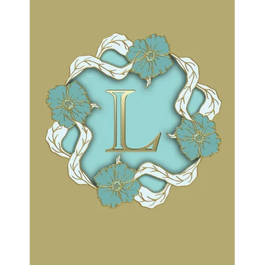 L: 100 Pages 8.5" X 11" Monogram Notebook College Ruled Line Paper