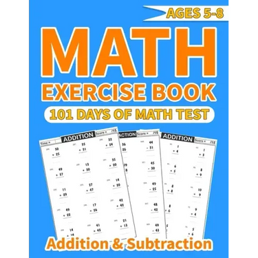 Math exercise book addition and subtraction: More than 1000 mathematical operations (addition and subtraction ) in one math activity book for kids age