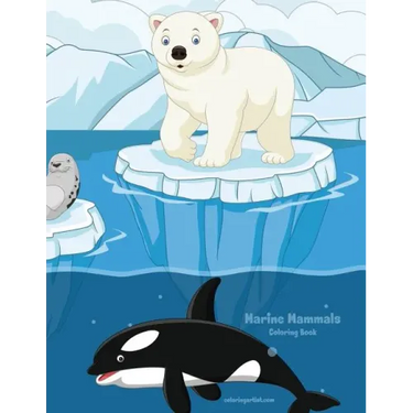 Marine Mammals Coloring Book 1