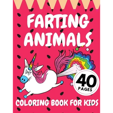 Farting Animals Coloring Book For Kids: Funny Animal Farts Relaxation Children Fun Lovers