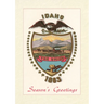 Vintage Lined Notebook Season's Greetings, State Seal