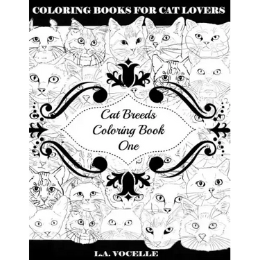 Cat Breeds Coloring Book One