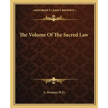 The Volume of the Sacred Law