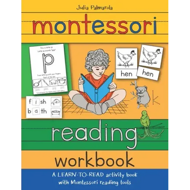 Montessori Reading Workbook: A LEARN TO READ activity book with Montessori reading tools