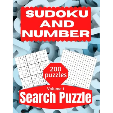 Sudoku And Number Search Puzzle: Large Print Activity Puzzle Book for Adults and Seniors with Solutions Vol 1