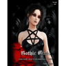 Gothic Girls Grayscale Coloring Book