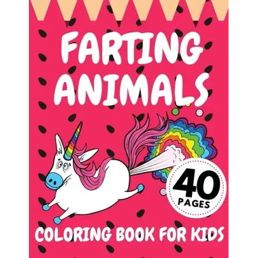 Farting Animals Coloring Book For Kids: Funny Animal Farts Relaxation Children Fun Lovers
