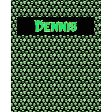 120 Page Handwriting Practice Book with Green Alien Cover Dennis: Primary Grades Handwriting Book