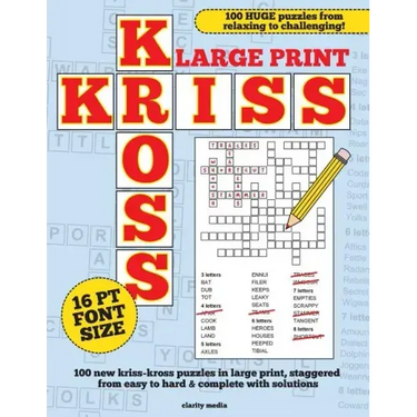 Large Print Kriss Kross Puzzles