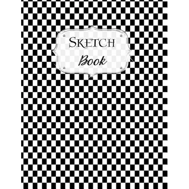 Sketch Book: Checkered Sketchbook Scetchpad for Drawing or Doodling Notebook Pad for Creative Artists Black White