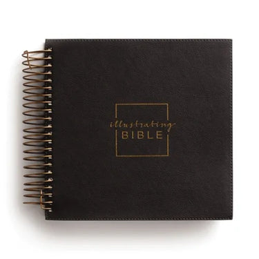 Illustrating Bible NIV - Spiral Bound Bible Journal, Dark Gray