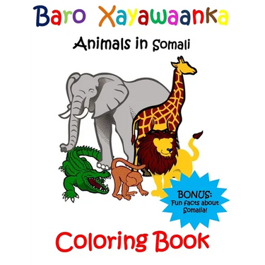 Baro Xayawaanka Coloring Book: Animals in Somali