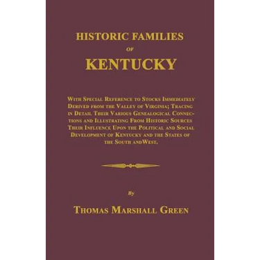 Historic Families of Kentucky