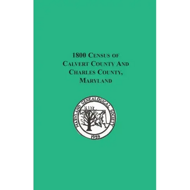 1800 Census of Calvert County and Charles County, Maryland