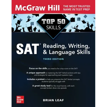 Top 50 SAT Reading, Writing, and Language Skills, Third Edition