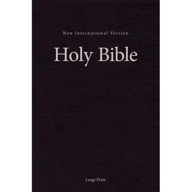 NIV, Pew and Worship Bible, Large Print, Hardcover, Black