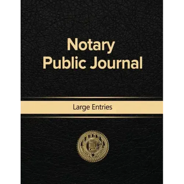 Notary Public Journal Large Entries