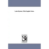 Latin Hymns, With English Notes.
