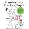 Handwriting Practice Paper: Writing paper for preschoolers, kindergartens for children Alphabet: 100 pages for handwriting exercises with dotted l