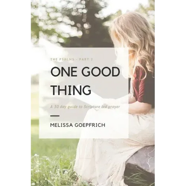 One Good Thing: The Psalms - Part 2: A 30-Day Guide to Scripture Led Prayer
