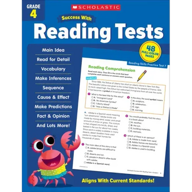 Scholastic Success with Reading Tests Grade 4 Workbook