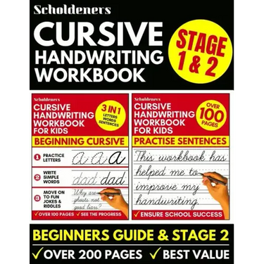 Cursive Handwriting Workbook: Cursive Writing Practice Book For Kids (Cursive For Beginners & Cursive Sentence Handwriting Workbook)