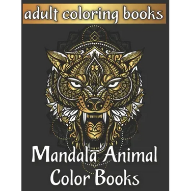 Adult coloring books mandala animal color books