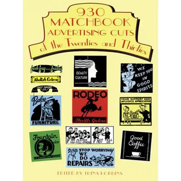 930 Matchbook Advertising Cuts of the Twenties and Thirties