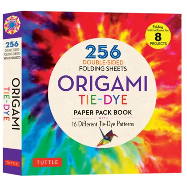 Origami Tie-Dye Patterns Paper Pack Book: 256 Double-Sided Folding Sheets (Includes Instructions for 8 Models)