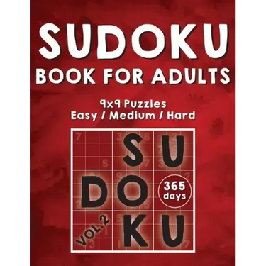 Sudoku Books For Adults: 365 Days Of Sudoku Book - Activity Book For Adults (Sudoku Puzzle Books) Volume.2: Sudoku Puzzle Book
