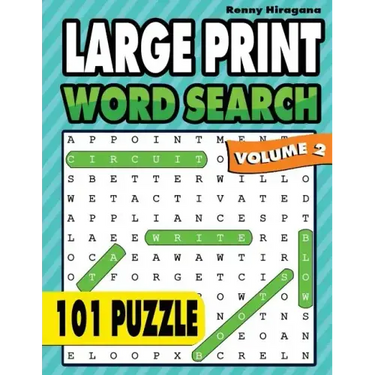 Large Print Word Search: 101 Puzzles ( Volume 2 )