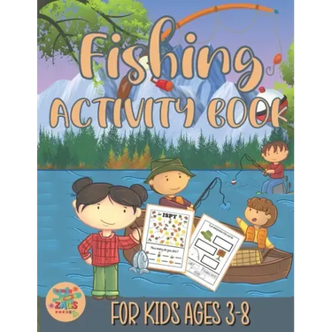 fishing activity book for kids ages 3-8: fishing gift for kids ages 3 and up