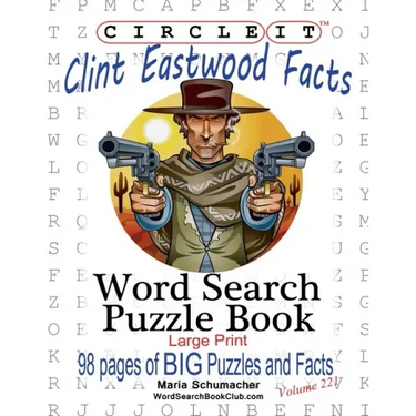 Circle It, Clint Eastwood Facts, Word Search, Puzzle Book