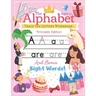 Trace the Alphabet Workbook: Letters of the Alphabet and Sight Words (Princess Edition) Reading and Writing For Grades Pre-K and Kindergarten / Ages 3