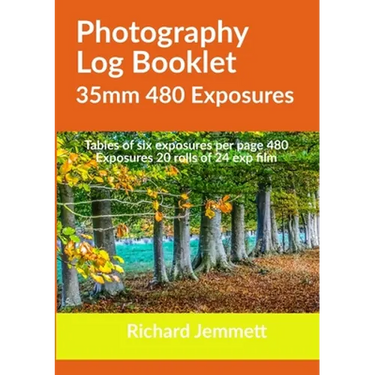 Photography Log Booklet 35mm 480 Exposures: Tables of Six Exposures per Page