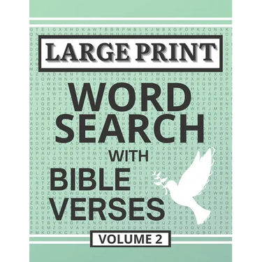 Large Print Word Search with Bible Verses, Volume 2: Word Search Activity Puzzles Filled with Grace and Truth from the Scriptures