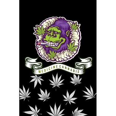 My Gorilla medicine cannabis note book ( marijuana): memo your daily with cute Gorilla weed cover record date and write