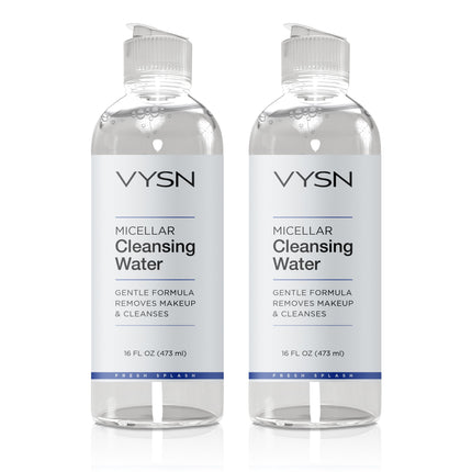 Micellar Cleansing Water - Gentle Formula Removes Makeup & Cleanses - 2-Pack -  16 oz