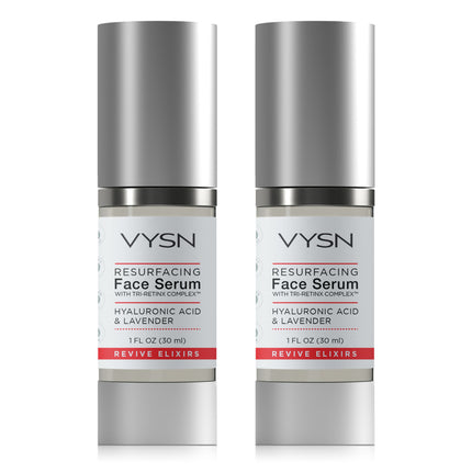 Resurfacing Face Serum with Tri-RetinX Complex™ - Hyaluronic Acid & Lavender - 2-Pack -  1 oz
