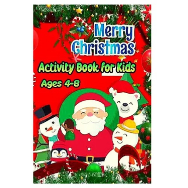 merry christmas activity book for kids ages 4-8
