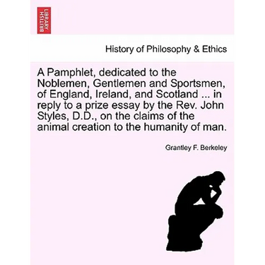 A Pamphlet, Dedicated to the Noblemen, Gentlemen and Sportsmen, of England, Ireland, and Scotland ... in Reply to a Prize Essay by the Rev. John Style