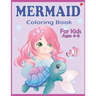 Mermaid Coloring Book for Kids Ages 4-8: Easy and Cute Mermaids Underwater Illustrations for girls and boys ready to color
