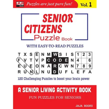 SENIOR CITIZENS Puzzle Book: Vol. 1
