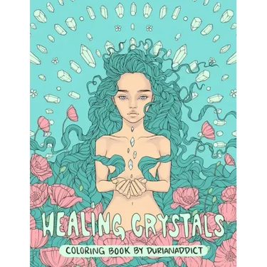 Healing Crystals Coloring Book