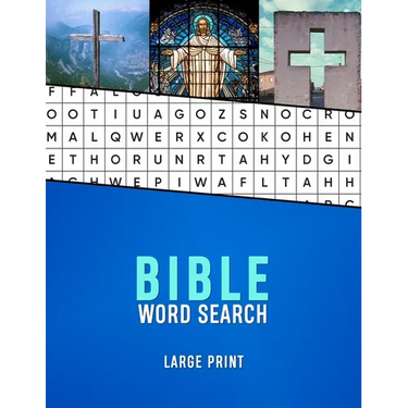 Bible Word Search Large Print: A Christian wordsearch for seniors with Dementia and Alzhiemers Christianity word finder puzzle book for the elderly Me