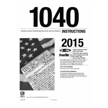 1040 Instructions 2015