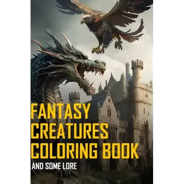 Fantasy Creatures The coloring book