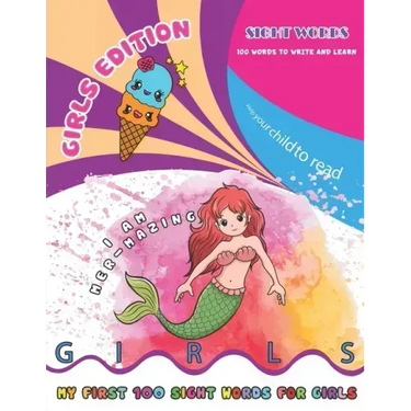 Learn to read: sight words and spelling workbook and phonics words for girls ages 5-7 - high frequency words for struggling readers