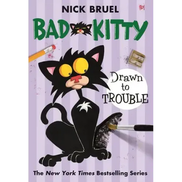Bad Kitty Drawn to Trouble (Paperback Black-And-White Edition)