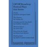 Off Off Broadway Festival Plays, 41st Series